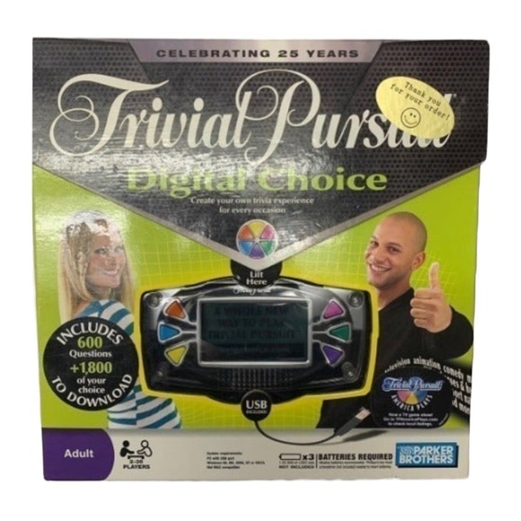 Parker Brothers Game Trivial Pursuit Digital Choice Electronic Strategy Tech New - Picture 5 of 7
